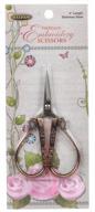 🪡 sullivans heirloom embroidery scissors: 4-inch antique copper teardrop handle logo