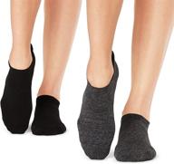 enhance your barre, dance, and yoga experience with tavi noir women’s savvy non-slip socks 2 pack логотип