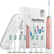 aquasonic ultra whitening electric toothbrush logo