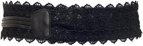 img 1 attached to EVogues Leather Waistband Black 161123