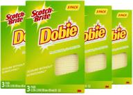 🧽 3m scotch-brite dobie all purpose pads - 12 pads (4 packs of 3) for versatile cleaning logo