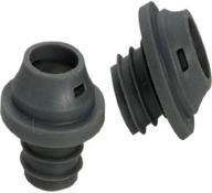 🍷 le creuset wine pump replacement stoppers: set of 4 - black логотип