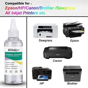 img 1 attached to 🖨️ Effective 100ml Printhead Cleaning Kit for Epson HP Brother Canon WF-7710 WF-3640 WF-7620 8600 8610 8620 WF-2750 WF-2650 ET-2750 ET-2650 C88 Liquid Printers Nozzle - Osinkjet