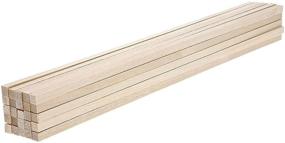 img 2 attached to 🔨 25-Count Square Wood Dowel Rods for DIY Crafts by Bright Creations