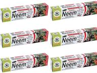 🌿 organic neem 10 in 1 fluoride free toothpaste – natural herbal blend – pack of 6 – 7.05 oz logo