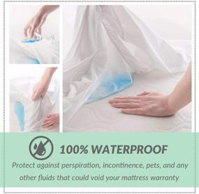 img 1 attached to 🛏️ Paekabao Home Premium Mattress Protector: 100% Waterproof Bed Cover for Safe Sleep - Breathable, Super Soft Fabric, 18" Deep Pocket, 360° All Round Coverage - Perfect for Adults & Kids (Full)