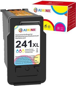 img 4 attached to 🖨️ Premium Replacement Ink Cartridge - AIMINIE Remanufactured CL-241XL 241XL Color for Canon Pixma