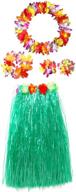 🌺 cismark elastic grass skirts & skorts for hawaiian dancer girls' clothing logo