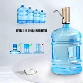 img 3 attached to 💧 Convenient USB Charging Water Bottle Pump: Portable Electric Dispenser for 5 Gallon Bottles