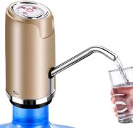 💧 convenient usb charging water bottle pump: portable electric dispenser for 5 gallon bottles logo