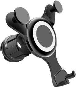 img 4 attached to 📱 OYEFLY Mobile Phone Holder: Universal Car Phone Mount for Smart Model 453 Forfour Fortwo - 360° Adjustable, Optimum Visibility - Black