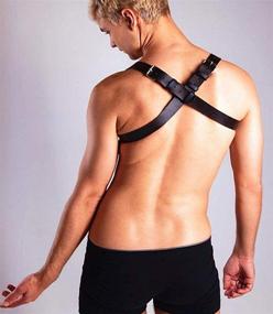 img 3 attached to Adjustable Buckle Leather Clubwear Harness