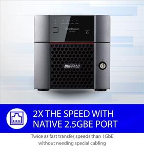 img 1 attached to 💾 High-Performance BUFFALO TeraStation 3220DN 2-Bay Desktop NAS 8TB (2x4TB) with HDD NAS Hard Drives - 2.5GBE, Private Cloud, Network Storage