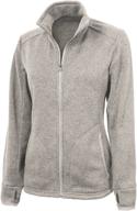 🧥 women's heathered fleece jacket by charles river apparel логотип