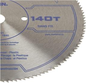 img 1 attached to 🔪 IRWIN Tools 7 1/4-inch Classic Series Steel Corded Circular Saw Blade 140T, .087-inch Kerf (Model 11840)