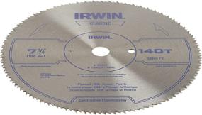 img 2 attached to 🔪 IRWIN Tools 7 1/4-inch Classic Series Steel Corded Circular Saw Blade 140T, .087-inch Kerf (Model 11840)