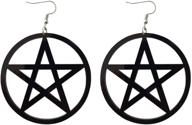 rostivo cute pentagram acrylic star earrings for women and girls - pentacle earrings logo