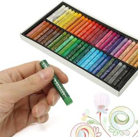 img 3 attached to 🖍️ Patoper Oil Pastels Set - 50 Colors Drawing Pastel Sticks Paint Crayons for Kids and Adults - Student Painting Art Kit - Coloring, DIY Crafting, Doodling - Artwork Supplies for School, Office