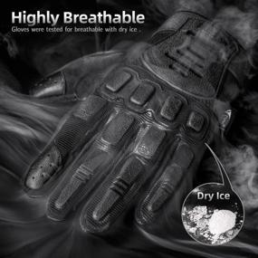 img 2 attached to 🧤 Zune Lotoo Tactical Gloves: Knuckles Protective Airsoft Gloves with Touchscreen Functionality - Ideal Outdoor Shooting Gloves for Men, Women, Motorcycle Enthusiasts, Hikers, and Cyclists