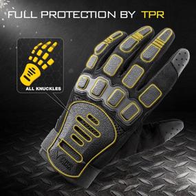 img 1 attached to 🧤 Zune Lotoo Tactical Gloves: Knuckles Protective Airsoft Gloves with Touchscreen Functionality - Ideal Outdoor Shooting Gloves for Men, Women, Motorcycle Enthusiasts, Hikers, and Cyclists