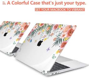 img 1 attached to 🦋 TwoL Case for MacBook Pro 13 inch 2020: Ultra Slim Hard Shell, Keyboard Cover & Screen Protector (Butterfly Floral) - A2251/A2289/A2338 M1 Compatible