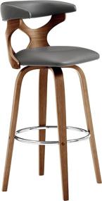 img 3 attached to Zenia Swivel Stool Leather Walnut