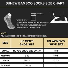 img 2 attached to 🧦 Sunew Bamboo Socks: Ultra-Soft Cushioned Comfort for Unisex, Perfect for Workout & Moisture Wicking - Choose from 1/3/6 Pairs