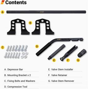 img 3 attached to 🔧 EWK Universal Overhead Valve Spring Compressor Set - 7 Pcs Tool Kit for Efficient Valve Spring Removal
