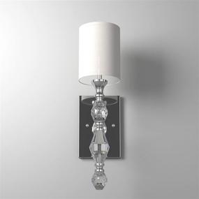 img 2 attached to 🔦 Designers Fountain 89901-CH Evi Silver Wall Sconce/Bath Light, 16.50x7.25x4.50