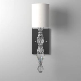 img 1 attached to 🔦 Designers Fountain 89901-CH Evi Silver Wall Sconce/Bath Light, 16.50x7.25x4.50