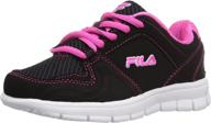 fila runner safety yellow metallic girls' shoes for athletic logo