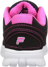 img 2 attached to Fila Runner Safety Yellow Metallic Girls' Shoes for Athletic