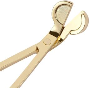 img 1 attached to 🕯️ Gold Harapu Candle Wick Trimmer - Polished Stainless Steel Wick Clipper Cutter for Efficiently Cutting Spent Wicks Deep Into Candles