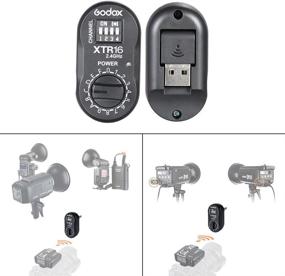 img 3 attached to Godox XTR-16 2.4G Wireless Flash Receiver: X1C X1N XT-16 Trigger Compatibility for Wistro AD360 and More