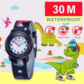 img 2 attached to 🌊 Waterproof 3D Cartoon Analog Kids Watches for Boys and Girls, Ideal for Ages 3-10, Little Child Toddler Watch