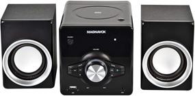 img 4 attached to 🎵 MAGNAVOX MM442 3-х канальная CD-система с полками, FM-стерео радио, Bluetooth и дистанционным управлением - Черный, Синие огни, LED-дисплей