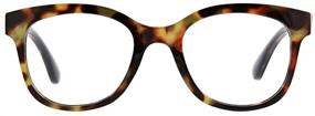 img 2 attached to Protect and Style Your Eyes with Peepers by PeeperSpecs Women's Grandview Soft Square Blue Light Blocking Reading Glasses, Tortoise, 50 + 1.75