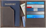 leather passport holder travel wallet travel accessories logo