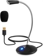 🎙️ nexigo black usb computer microphone with mute button and adjustable gooseneck - noise-cancelling desktop mic for windows, mac, laptop, streaming, zoom, youtube, skype logo