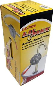 img 3 attached to 🔧 Lumax Gray LX-1318 Rotary Barrel Pump for transferring Non-Corrosive, Petroleum Based, Light to Medium Viscosity-Like, Motor, Heavy, Transmission Fluid, and Heating Oils - Compact Size: 14 x 6.1 x 5.9 inches