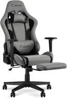 ergonomic recliner computer retractable footrest furniture logo