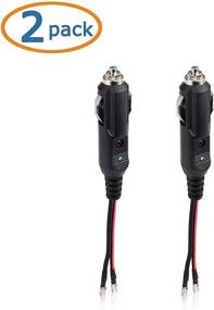 img 3 attached to 🔌 Cable Matters 2 Pack 12V Replacement Cigarette Light Plug Cord: Reliable Power with 15A Fuse and Green Indicator Light