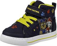 🐾 nickelodeon boys' paw patrol high-top sneakers: chase marshall running shoes for toddlers/little kids logo