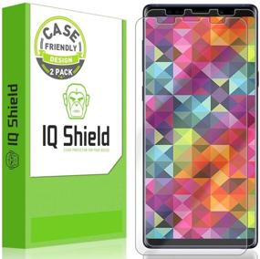 img 4 attached to Защитная пленка для экрана IQ Shield для Samsung Galaxy Note 9 (набор из 2 шт.), дружественная к чехлу, прозрачная антипузырчатая пленка