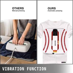 img 1 attached to VEVOR Heat Press 10x10 Inch Easy Press 800W Portable Red Mini Press with Vibration Function - Ideal for Mugs and T-Shirts - Sensitive Touch Screen Display &amp; Double-Tube Heating