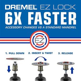 img 3 attached to 🛠️ Dremel EZ456 Rotary Tool Cutting Disc - 1 1/2-Inch Diameter - 5 Piece Set - Medium - Metal Cutting Wheel - EZ-Lock Fiberglass Reinforced Cut-off Wheels