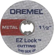 🛠️ dremel ez456 rotary tool cutting disc - 1 1/2-inch diameter - 5 piece set - medium - metal cutting wheel - ez-lock fiberglass reinforced cut-off wheels logo