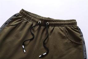 img 2 attached to 🩳 Blue Boys' Clothing: GUNLIRE Drawstring Elastic Shorts with Pockets