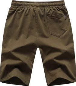 img 3 attached to 🩳 Blue Boys' Clothing: GUNLIRE Drawstring Elastic Shorts with Pockets