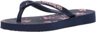 🌸 havaianas slim floral flip flop sandal - unisex kids logo